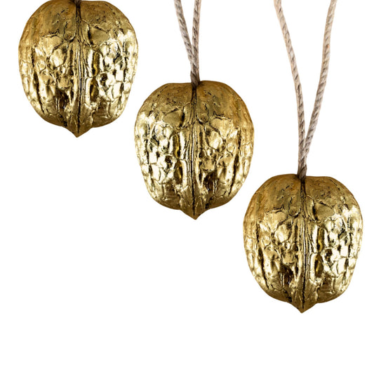 Goldene Walnuss 3er-Set