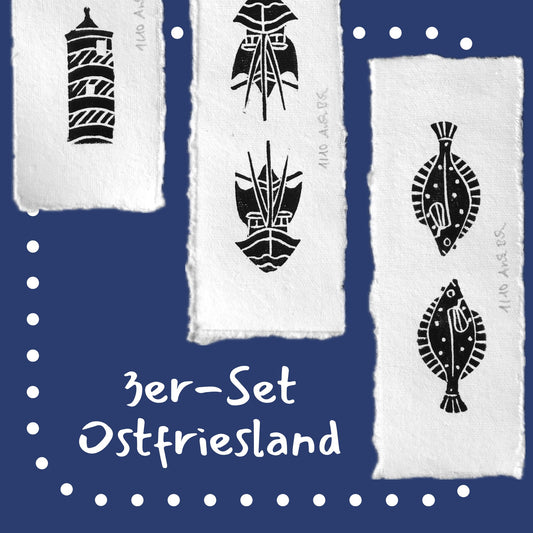 Lesezeichen Ostfriesland 3er-Set